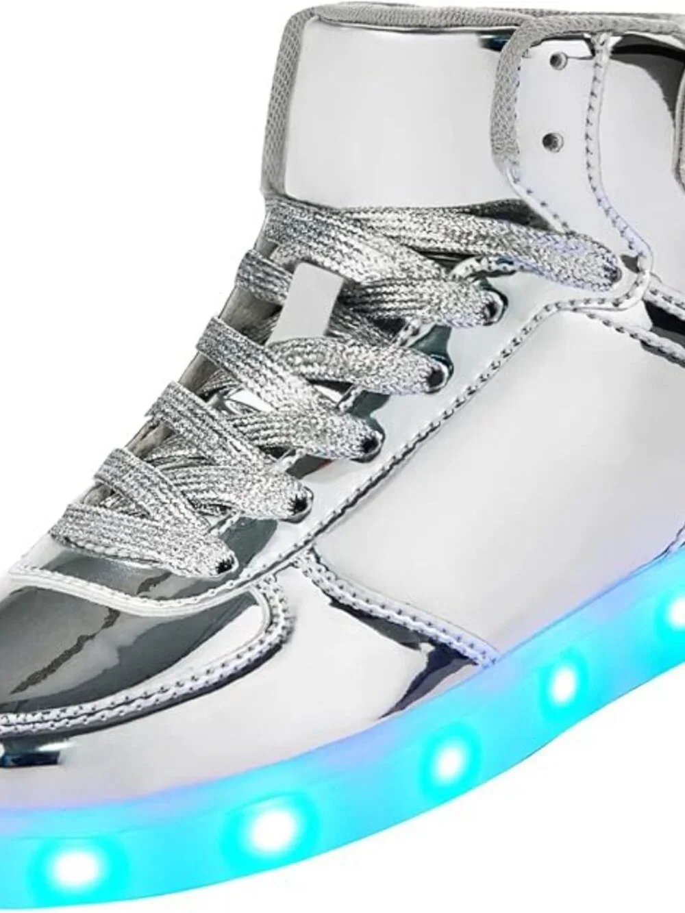 DIYJTS Kids LED Light Up Shoes, Fashion High Top LED Sneakers USB Rechargeable